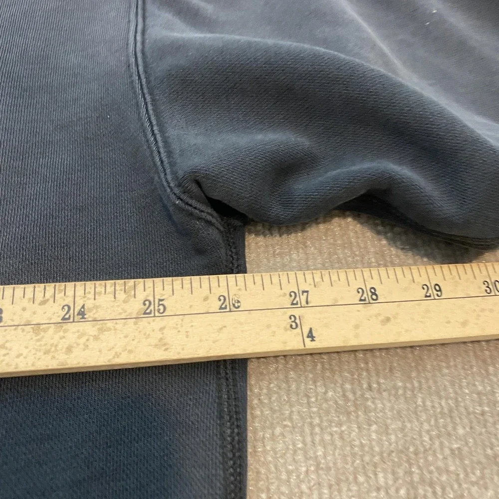 Nike Hoodie Mens Large Gray Pullover Swoosh Logo Distressed Skater Sweatshirt
